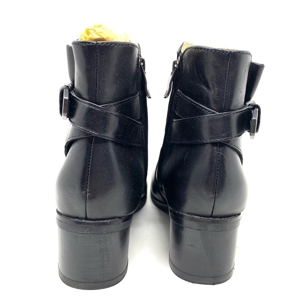 Bussola New York Nevada Black Leather Ankle Boots - Picture 5 of 8